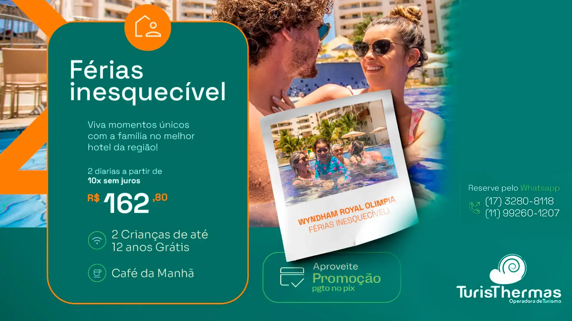 Pacote de Férias em Olímpia no Wyndham Olímpia Royal Hotel