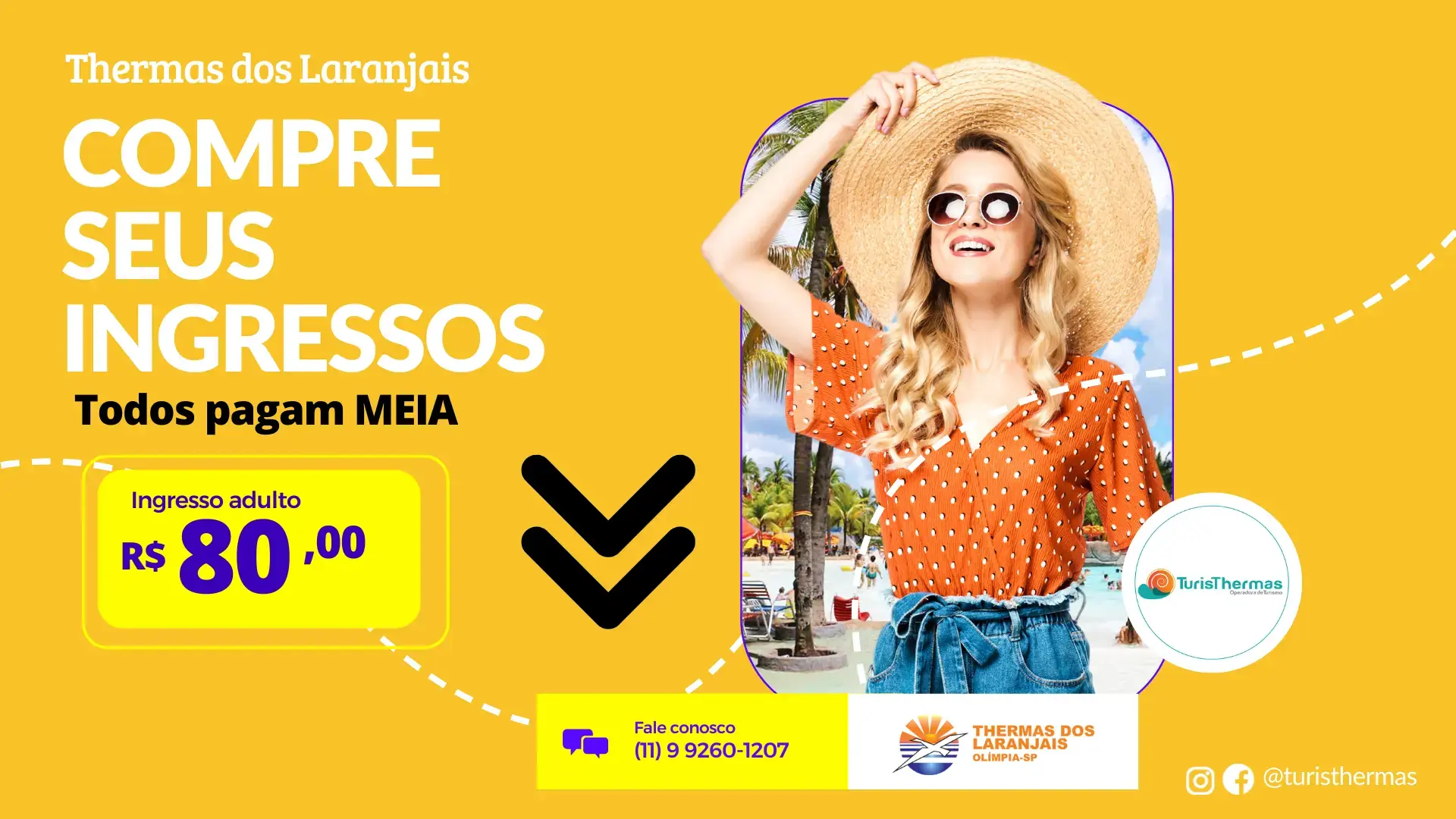 Ingresso Thermas dos Laranjais - Verão o ano todo | Olímpia SP